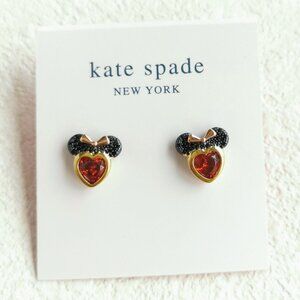 Kate Spade Disney Minnie Mouse Gold Red Earrings